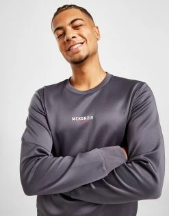 McKenzie Essential Poly Crew Sweatshirt Herre Grå 7 McKenzie Essential Poly Crew Sweatshirt Herre Grå -Herretoj Salg jd 562013 b