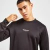 McKenzie Essential Poly Crew Sweatshirt Herre Sort -Herretoj Salg jd 562018 a