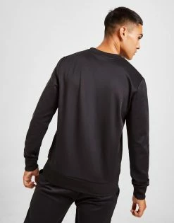 McKenzie Essential Poly Crew Sweatshirt Herre Sort -Herretoj Salg jd 562018 c