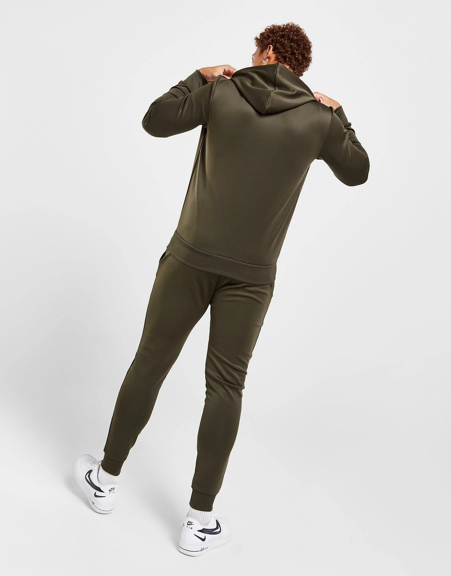 McKenzie Essential Poly Overhead Hooded Tracksuit Grøn 9 McKenzie Essential Poly Overhead Hooded Tracksuit Grøn - Billede 7