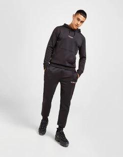 McKenzie Essential Poly Overhead Hooded Tracksuit Sort -Herretoj Salg jd 562091 g