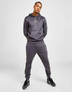 McKenzie Essential Poly Overhead Hooded Tracksuit Grå