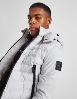 Marshall Artist Takeda Shell Hybrid Jacket Grå -Herretoj Salg jd 562190 e