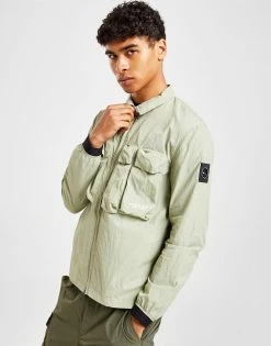 Marshall Artist Scudo Nylon Jacket Grøn -Herretoj Salg jd 562192 d