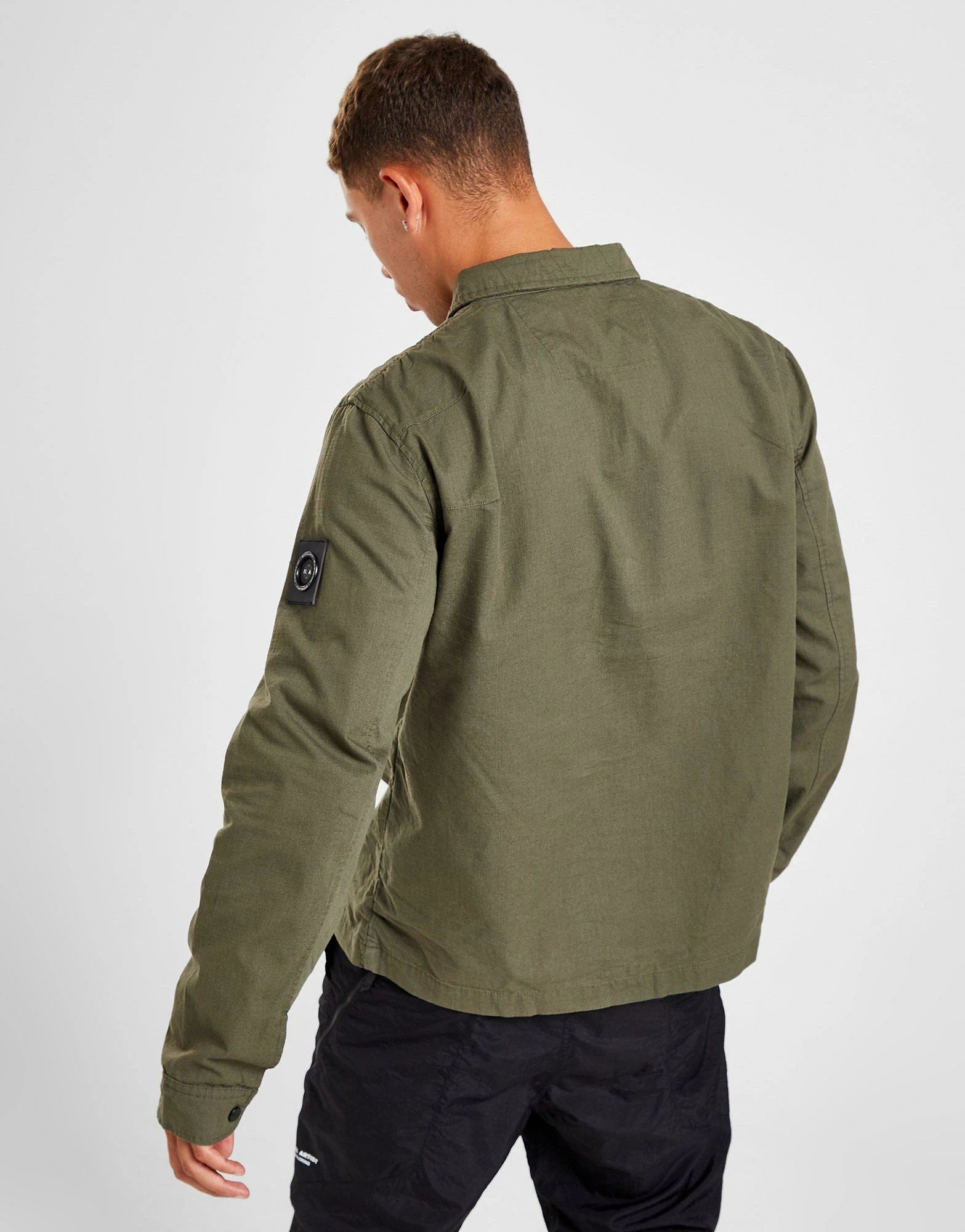 Marshall Artist Cotton Ripstop Overshirt Grøn 4 Marshall Artist Cotton Ripstop Overshirt Grøn - Billede 2