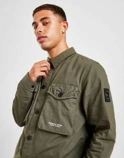 Marshall Artist Cotton Ripstop Overshirt Grøn 10 Marshall Artist Cotton Ripstop Overshirt Grøn -Herretoj Salg jd 562196 c