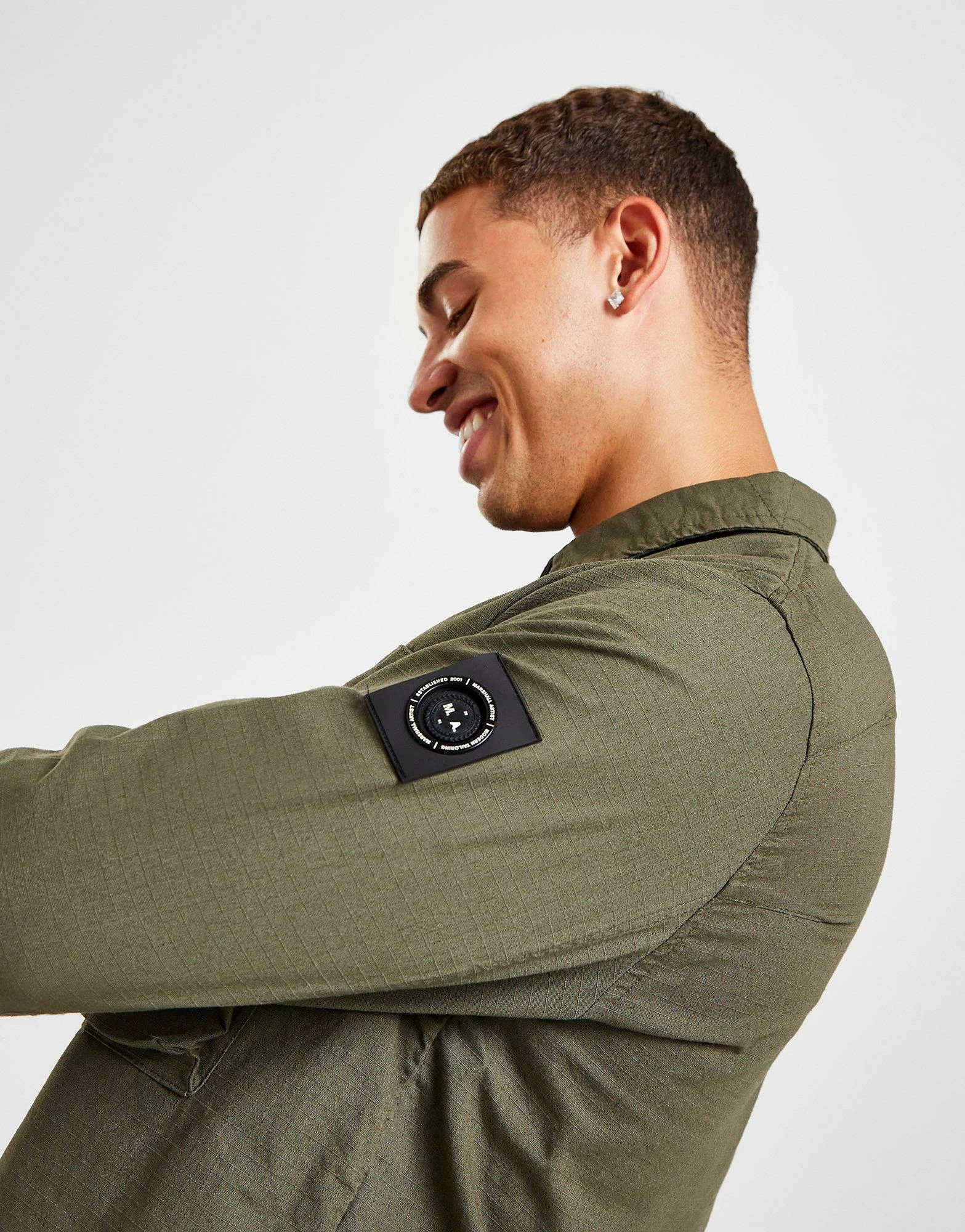 Marshall Artist Cotton Ripstop Overshirt Grøn 6 Marshall Artist Cotton Ripstop Overshirt Grøn - Billede 4