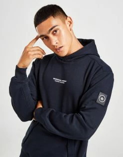 Marshall Artist Siren Overhead Hoodie Blå