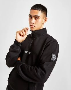 Marshall Artist Siren Half Zip Sweatshirt Sort