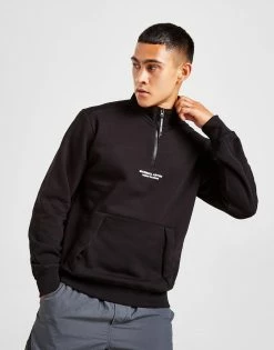 Marshall Artist Siren Half Zip Sweatshirt Sort -Herretoj Salg jd 562200 c
