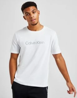 Calvin Klein Core Logo T-Shirt Hvid -Herretoj Salg jd 562592 c