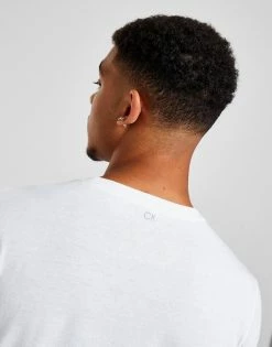 Calvin Klein Core Logo T-Shirt Hvid -Herretoj Salg jd 562592 d