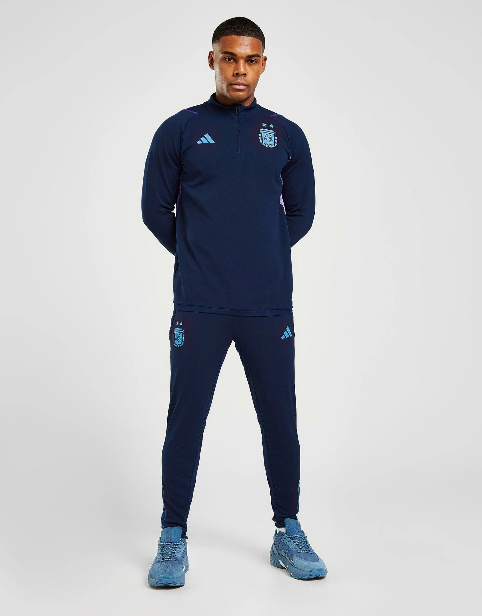 Adidas Argentina Træningsbukser Herre Blå 3 Adidas Argentina Træningsbukser Herre Blå