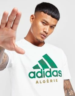 Adidas Algeria DNA Graphic T-Shirt Hvid