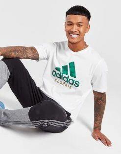 Adidas Algeria DNA Graphic T-Shirt Hvid -Herretoj Salg jd 564980 c