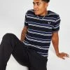 Fred Perry Fine Stripe Kortærmet T-Shirt Blå 1 Fred Perry Fine Stripe Kortærmet T-Shirt Blå -Herretoj Salg jd 565446 a