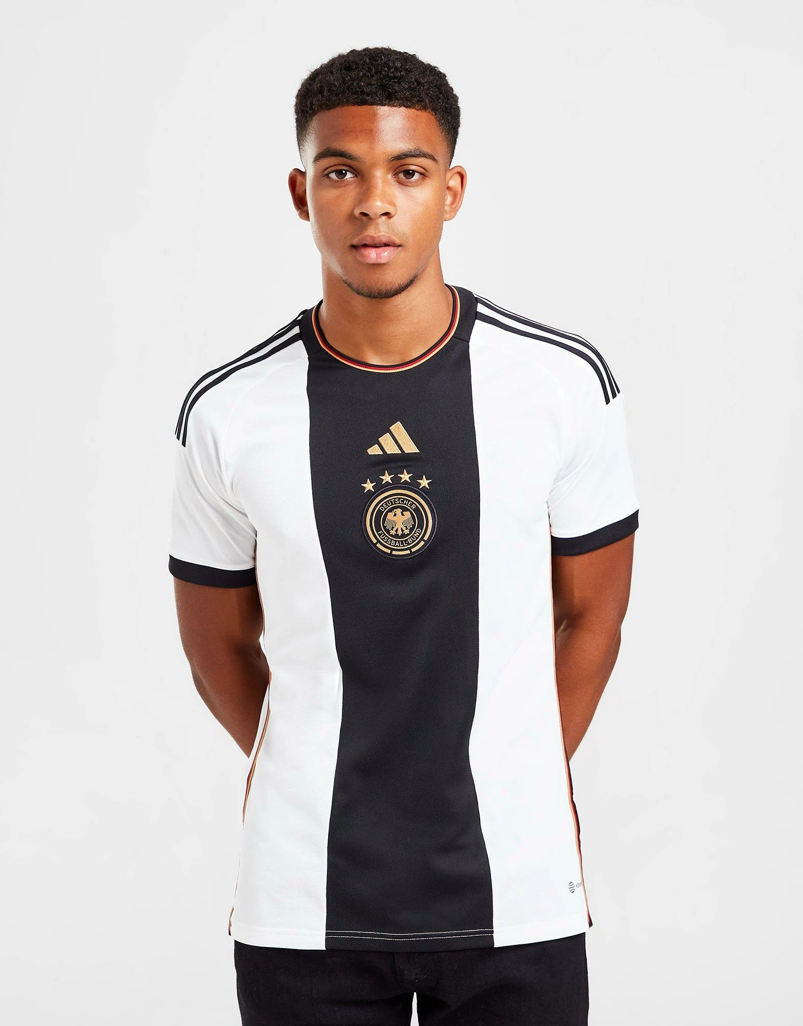 Adidas Germany 2022 Home Shirt Hvid 3 Adidas Germany 2022 Home Shirt Hvid