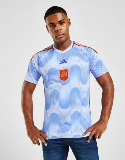 Adidas Spain 2022 Away Shirt Blå