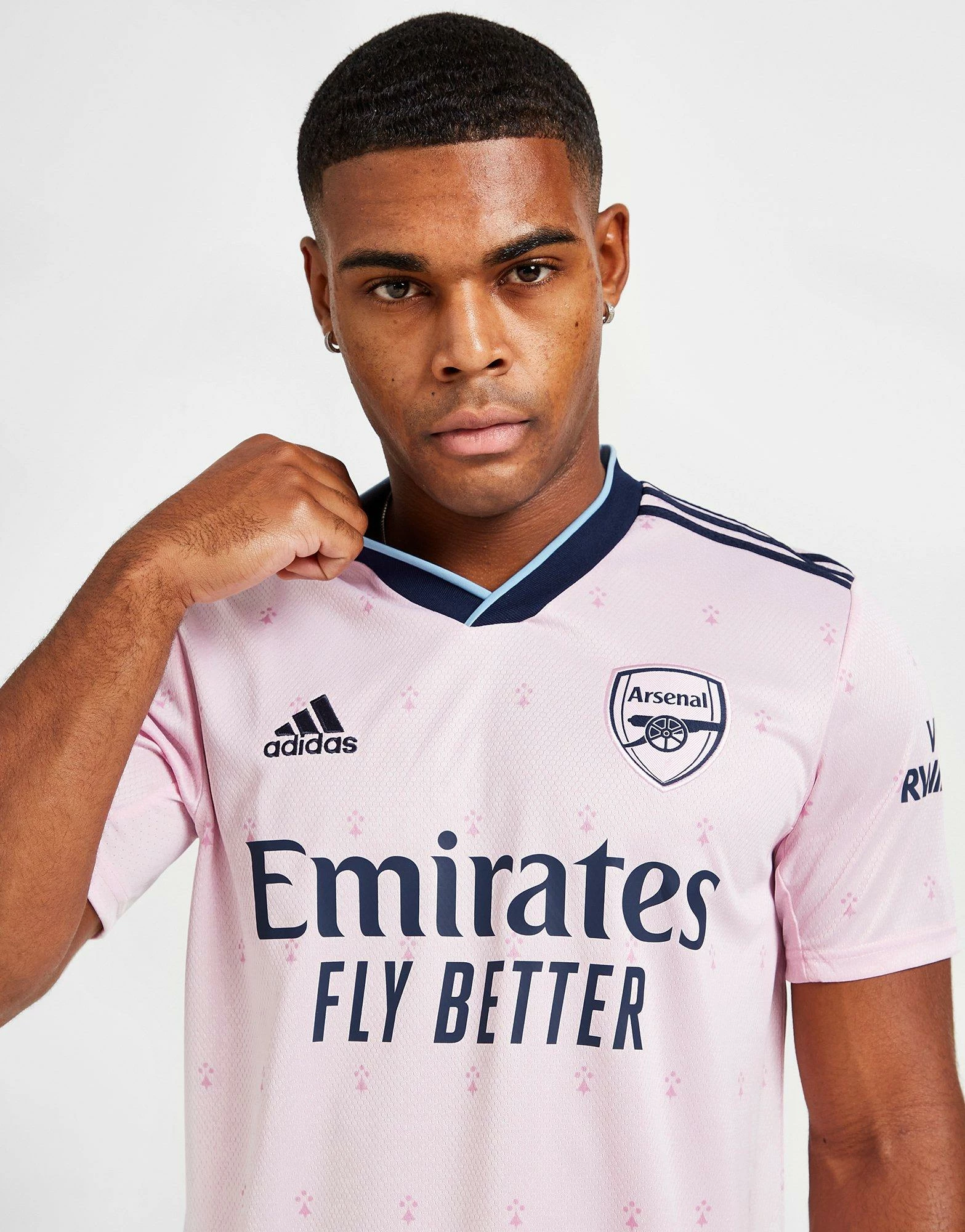 Adidas Arsenal FC 2022/23 Tredje Trøje Herre Pink 4 Adidas Arsenal FC 2022/23 Tredje Trøje Herre Pink - Billede 2