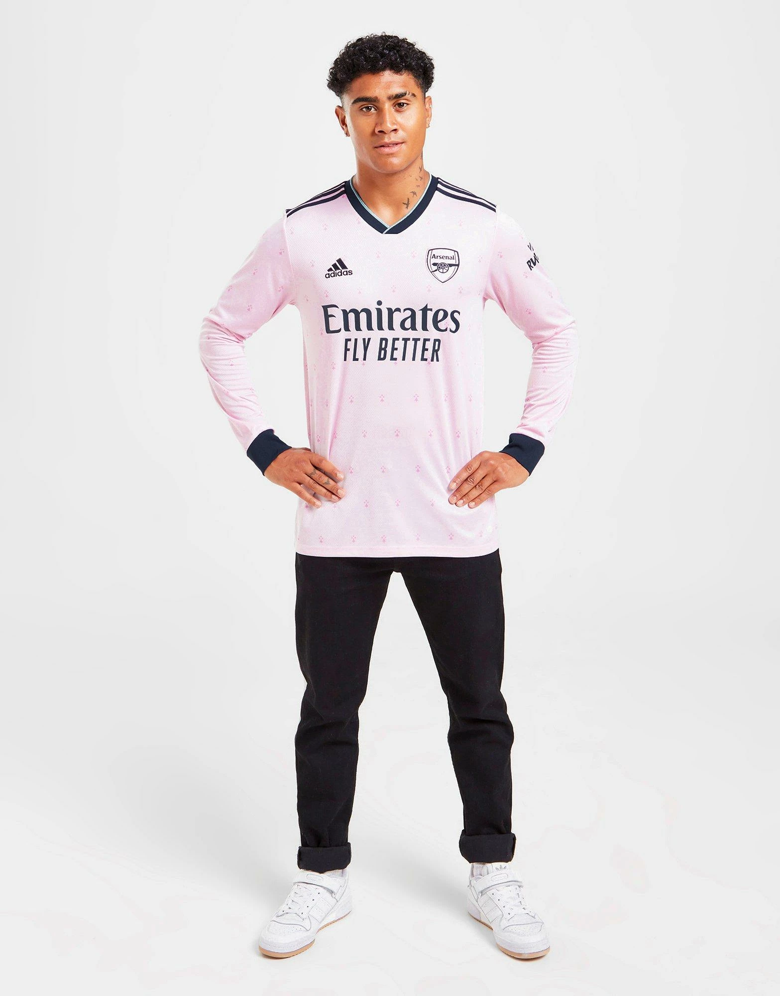 Adidas Arsenal FC 2022/23 Langærmet Tredje Trøje Herre Pink 5 Adidas Arsenal FC 2022/23 Langærmet Tredje Trøje Herre Pink - Billede 3