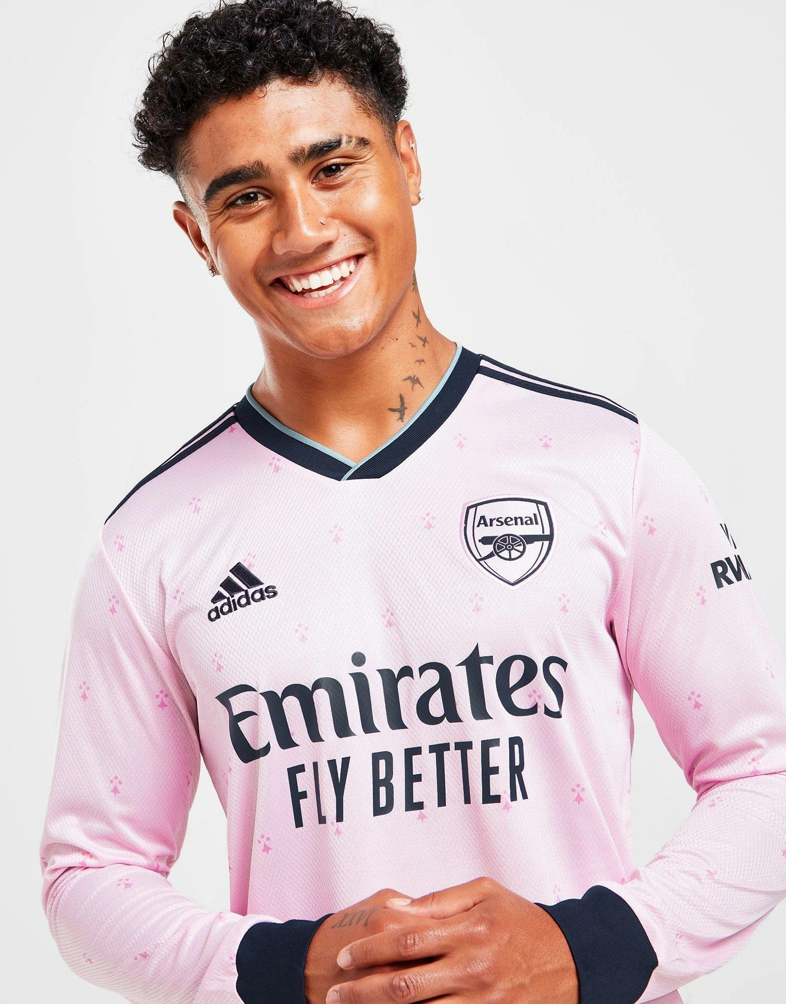 Adidas Arsenal FC 2022/23 Langærmet Tredje Trøje Herre Pink 6 Adidas Arsenal FC 2022/23 Langærmet Tredje Trøje Herre Pink - Billede 4