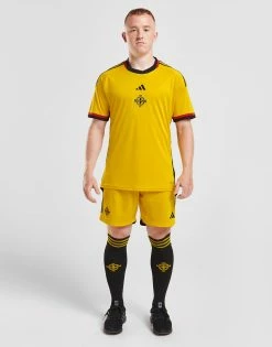 Adidas Northern Ireland 2022 Away Shirt Gul -Herretoj Salg jd 568656 b