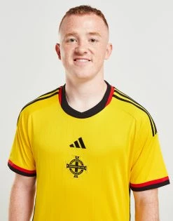 Adidas Northern Ireland 2022 Away Shirt Gul -Herretoj Salg jd 568656 d