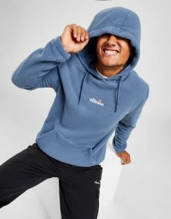 Ellesse Montrisa Polar Fleece Overhead Hoodie Blå