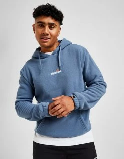 Ellesse Montrisa Polar Fleece Overhead Hoodie Blå -Herretoj Salg jd 568763 c