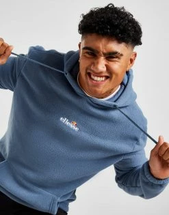 Ellesse Montrisa Polar Fleece Overhead Hoodie Blå -Herretoj Salg jd 568763 d
