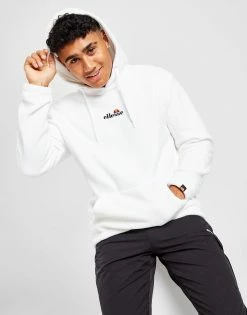 Ellesse Montrisa Polar Fleece Overhead Hoodie Hvid