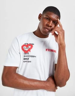 HECHBONE City T-Shirt Hvid -Herretoj Salg jd 568882 d