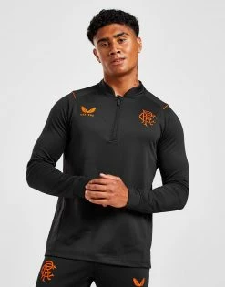 Castore Rangers FC 2022/23 Match Day 1/4 Zip Top Sort -Herretoj Salg jd 568910 c