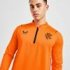 Castore Rangers FC 2022/23 Match Day 1/4 Zip Top Orange -Herretoj Salg jd 568911 a