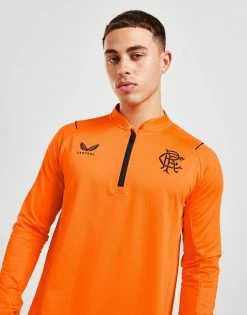Castore Rangers FC 2022/23 Match Day 1/4 Zip Top Orange