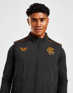 Castore Rangers FC 2022/23 Match Day Gilet Sort