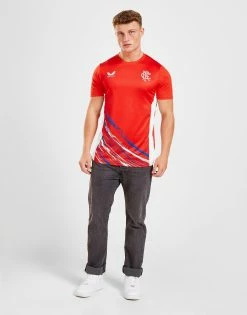 Castore Rangers FC 2022/23 Match Day T-Shirt Rød -Herretoj Salg jd 568927 d