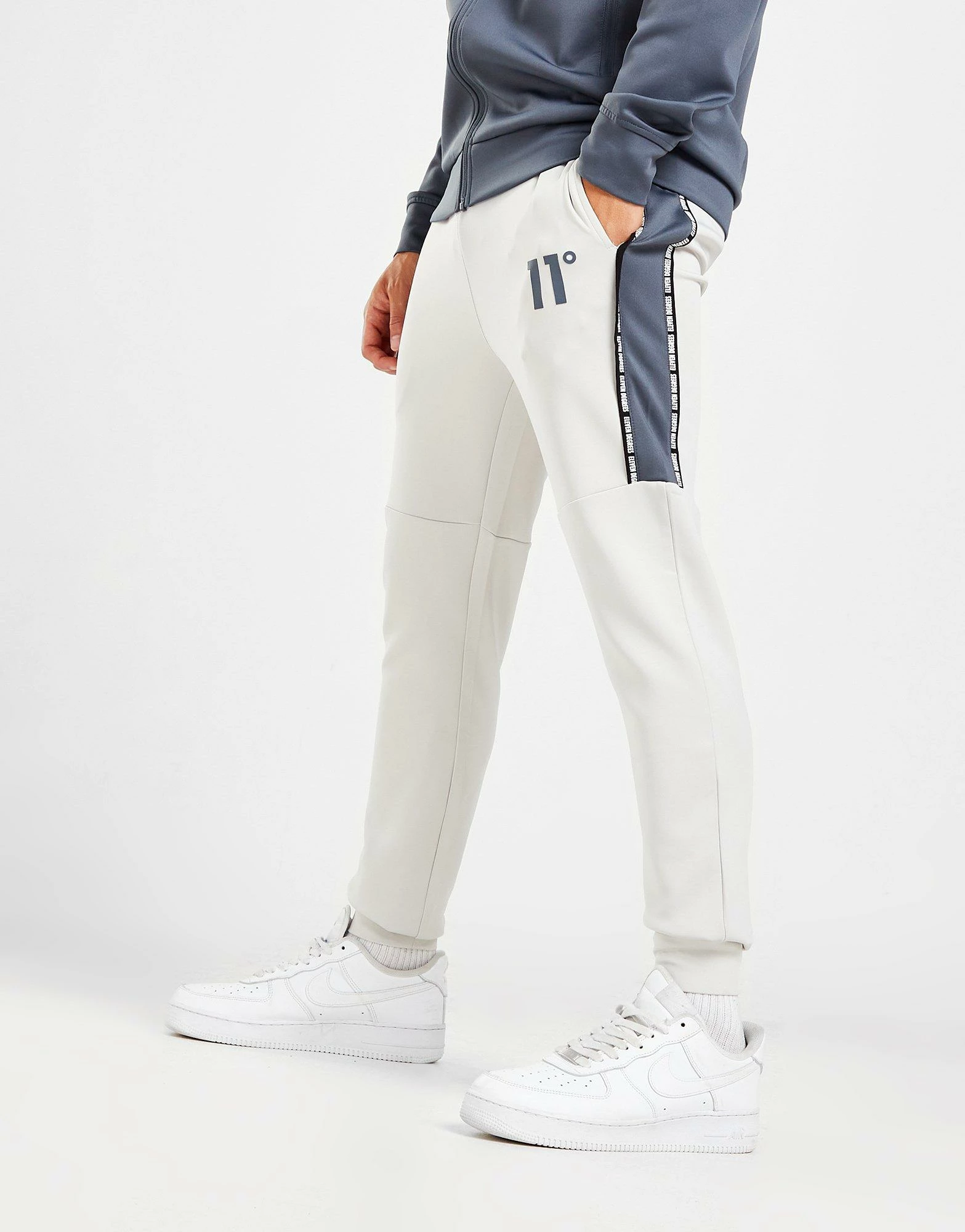 11 Degrees Poly Tape Track Pants Grå 5 11 Degrees Poly Tape Track Pants Grå - Billede 3