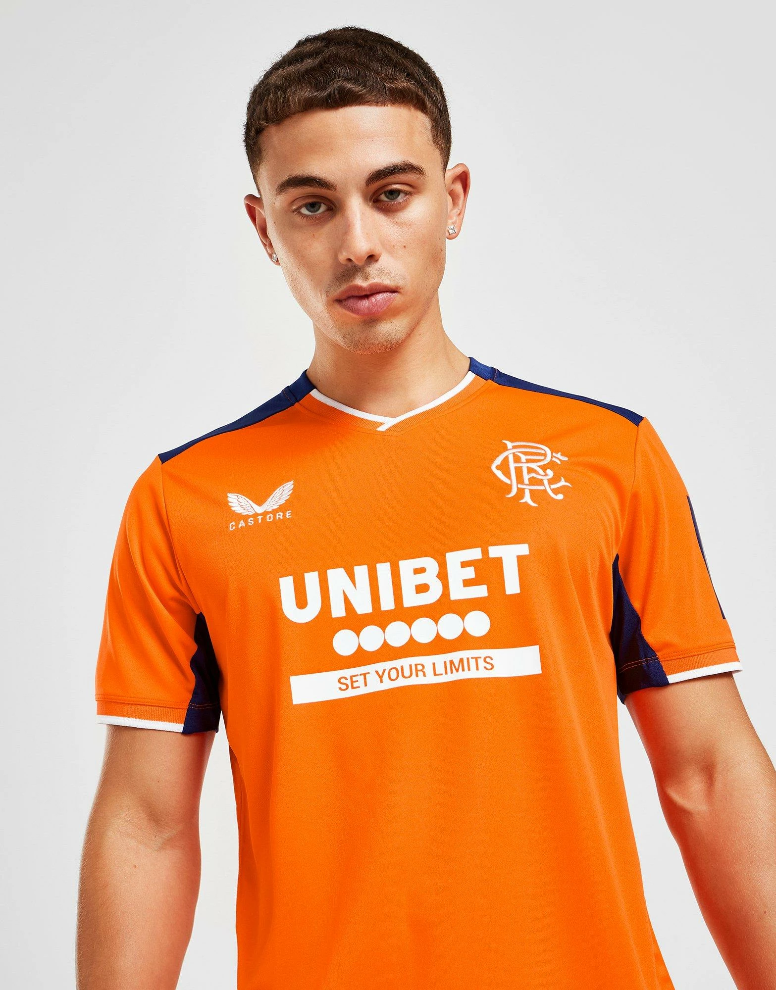 Castore Rangers FC 2022/23 Third Shirt Orange 3 Castore Rangers FC 2022/23 Third Shirt Orange