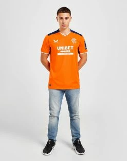 Castore Rangers FC 2022/23 Third Shirt Orange 11 Castore Rangers FC 2022/23 Third Shirt Orange -Herretoj Salg jd 569858 e
