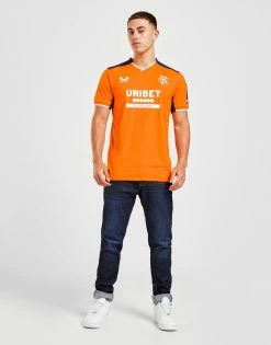 Castore Rangers FC 2022/23 Match Third Shirt Orange -Herretoj Salg jd 569861 d