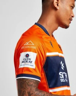 Macron Edinburgh Rugby 2022/23 Away Shirt Orange -Herretoj Salg jd 570327 d