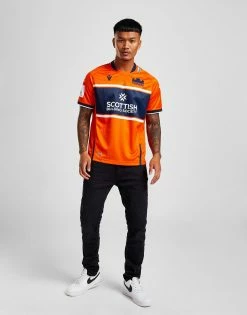 Macron Edinburgh Rugby 2022/23 Away Shirt Orange -Herretoj Salg jd 570327 f