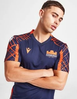 Macron Edinburgh Rugby Training Shirt Blå