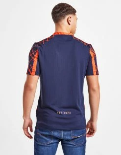 Macron Edinburgh Rugby Training Shirt Blå -Herretoj Salg jd 570330 c