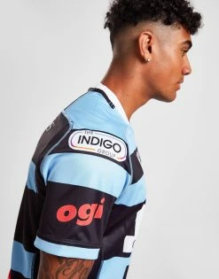 Macron Cardiff Blues 2022/23 Home Shirt Blå -Herretoj Salg jd 570339 e