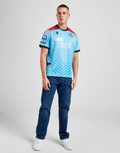 Macron Glasgow Warriors 2022/23 Away Shirt Blå -Herretoj Salg jd 570373 e