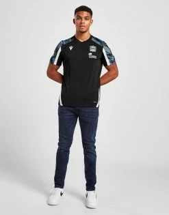 Macron Glasgow Warriors Training Shirt Sort -Herretoj Salg jd 570378 d