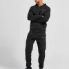 Castore Linear Fleece Joggers Sort -Herretoj Salg jd 570409 a