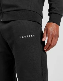 Castore Linear Fleece Joggers Sort -Herretoj Salg jd 570409 d